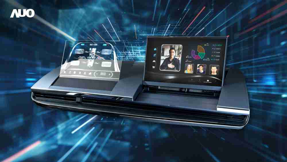 欧陆注册Micro LED Display HMI解决方案打造透明Micro LED前座仪表，，，，呈现信息并保留驾驶视野开阔；亦为副驾驶座乘客打造收放自如的Micro LED屏幕，，，，在不影响显示质量的前提于显示区内建镜头，，，，让用户能与视讯对象直接眼神接触，，提供绝佳的双向沟通体验